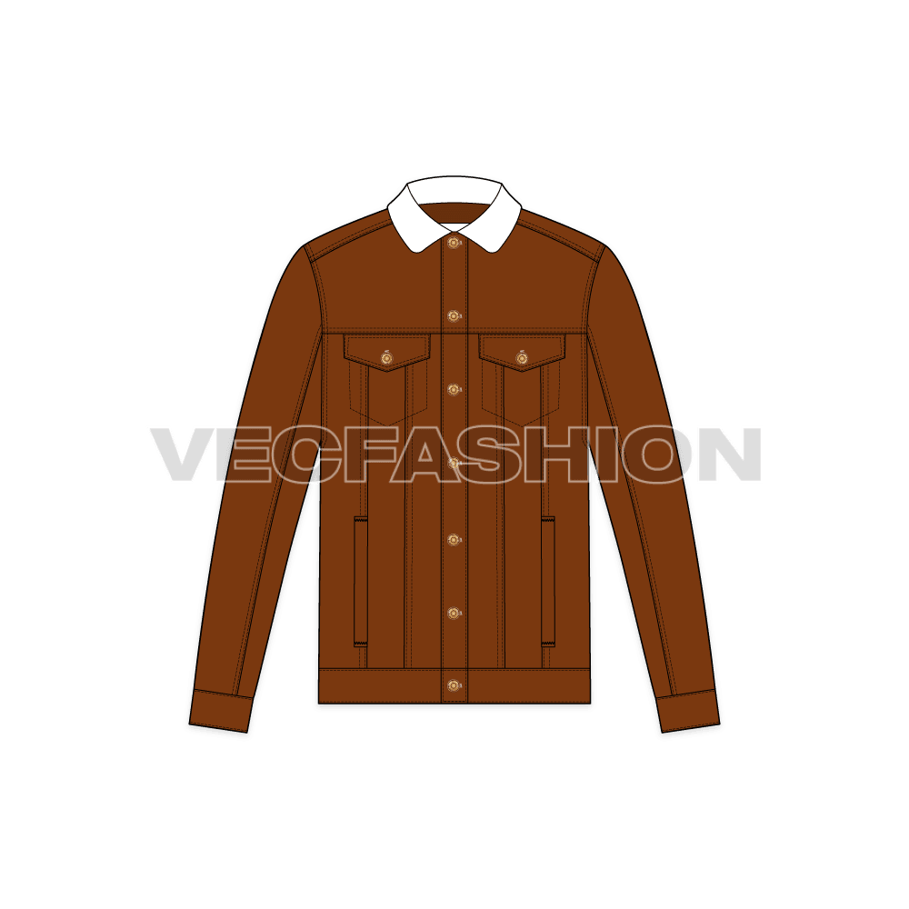 Mens Denim Jacket With Ripped Jeans