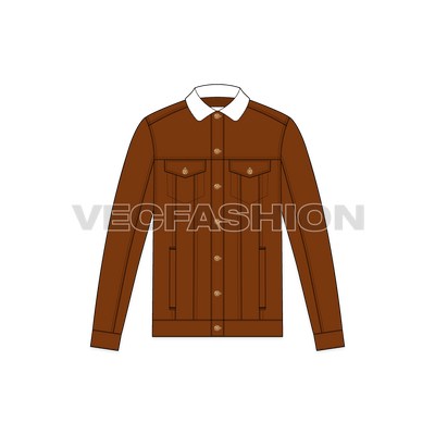 Mens Denim Jacket With Ripped Jeans