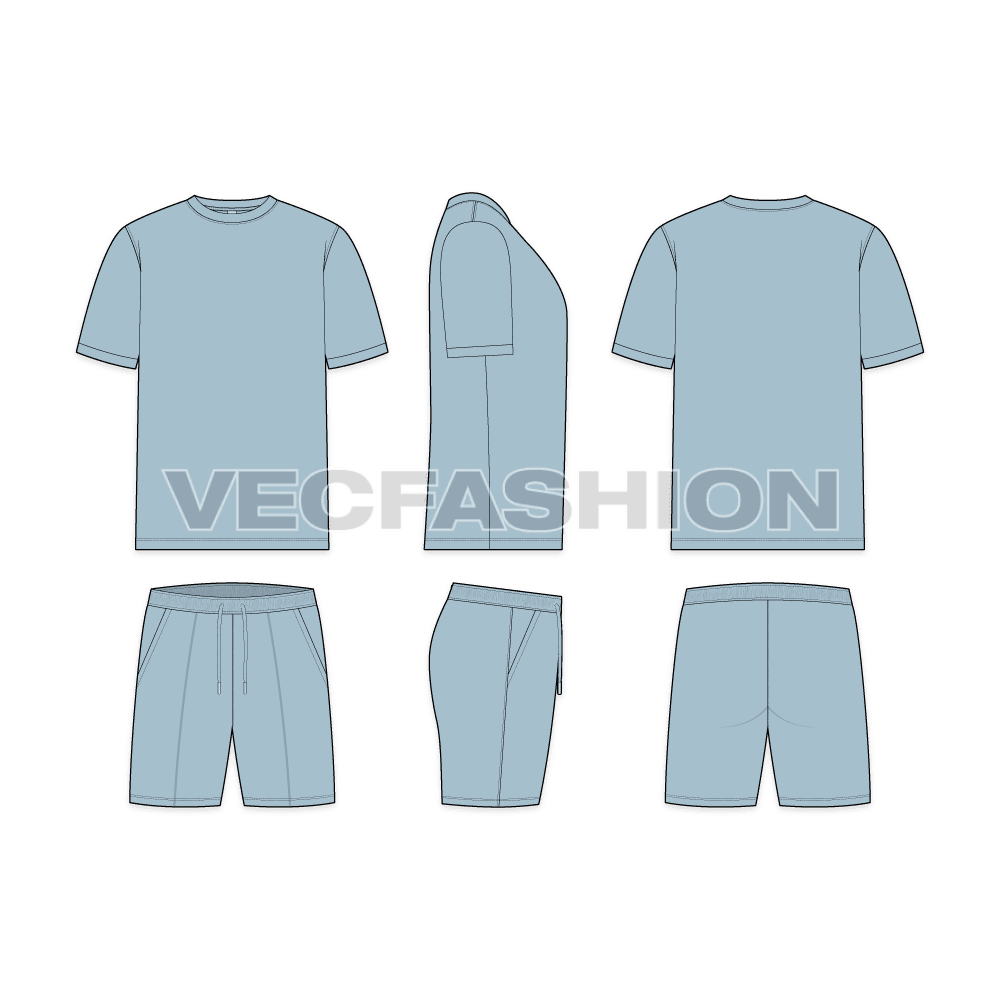 Mens Loungewear Vector Clothing Set