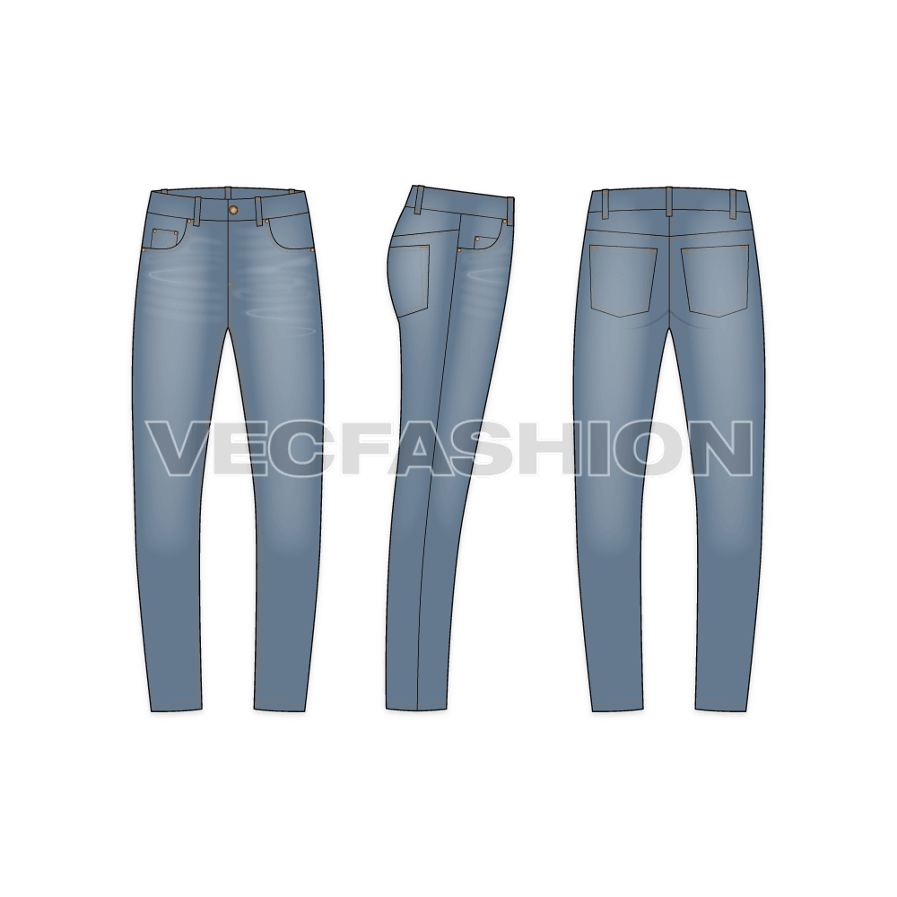 Mens Slim Fit Denim Jeans