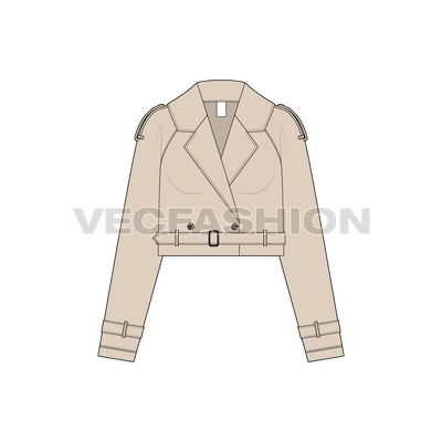 Women Crop Leather Jacket