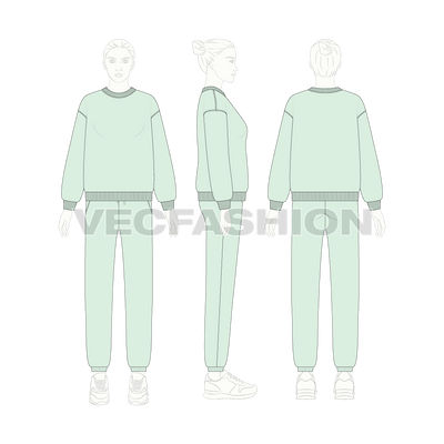 Womens Oversized Sweatsuit