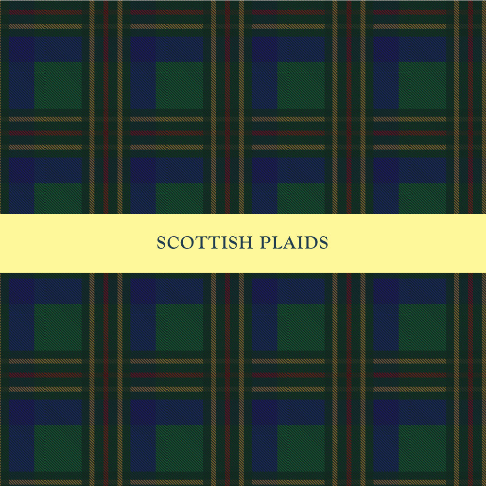 Set of 2 Classic Scottish Plaids