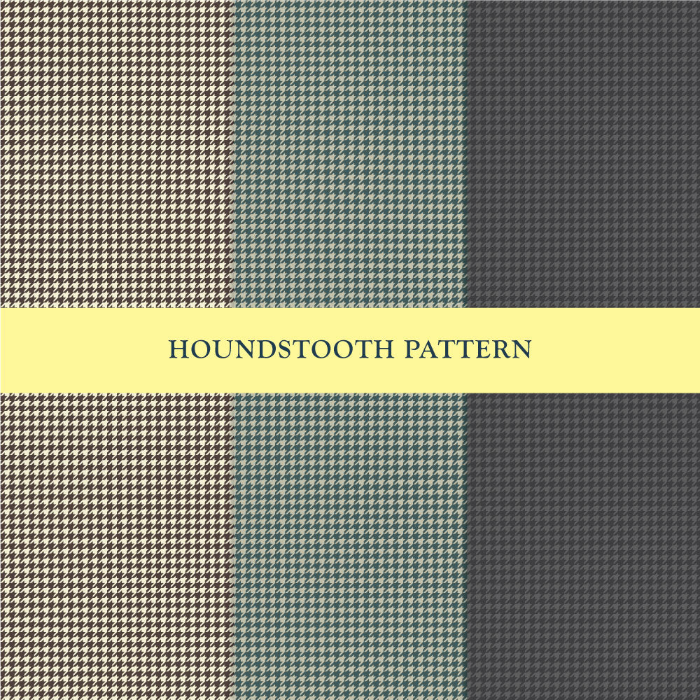 Houndstooth Repeat Pattern in 3 Colors