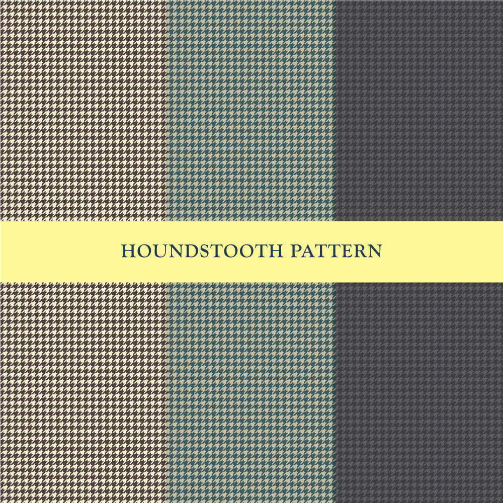 Houndstooth Repeat Pattern in 3 Colors