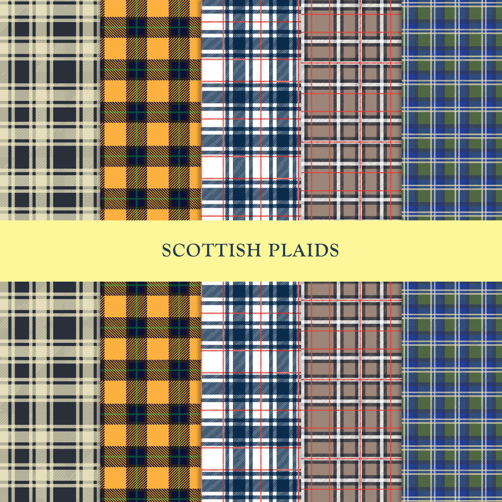 5th Set of 5 Scottish Plaids