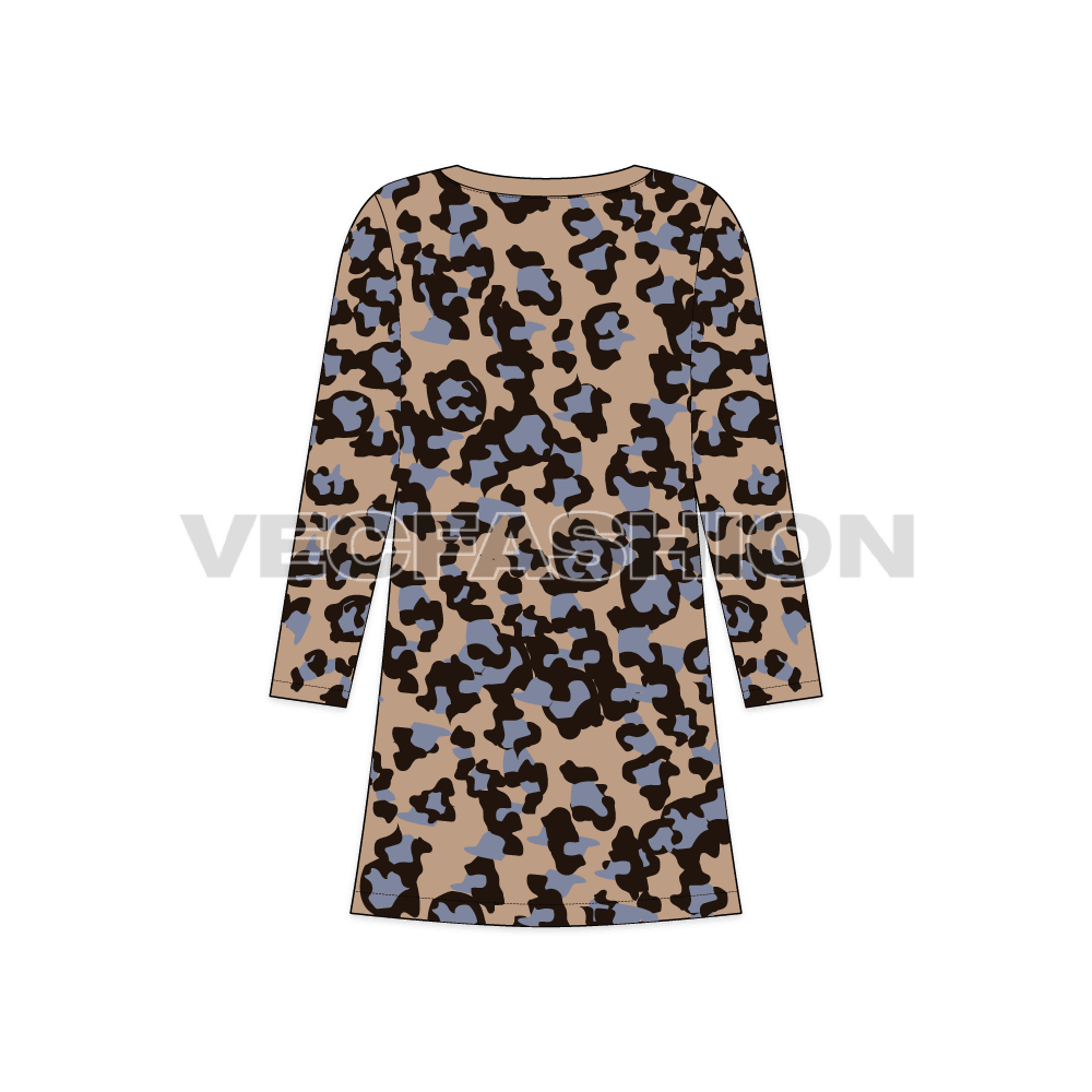 Kids Girls Animal Print Dress