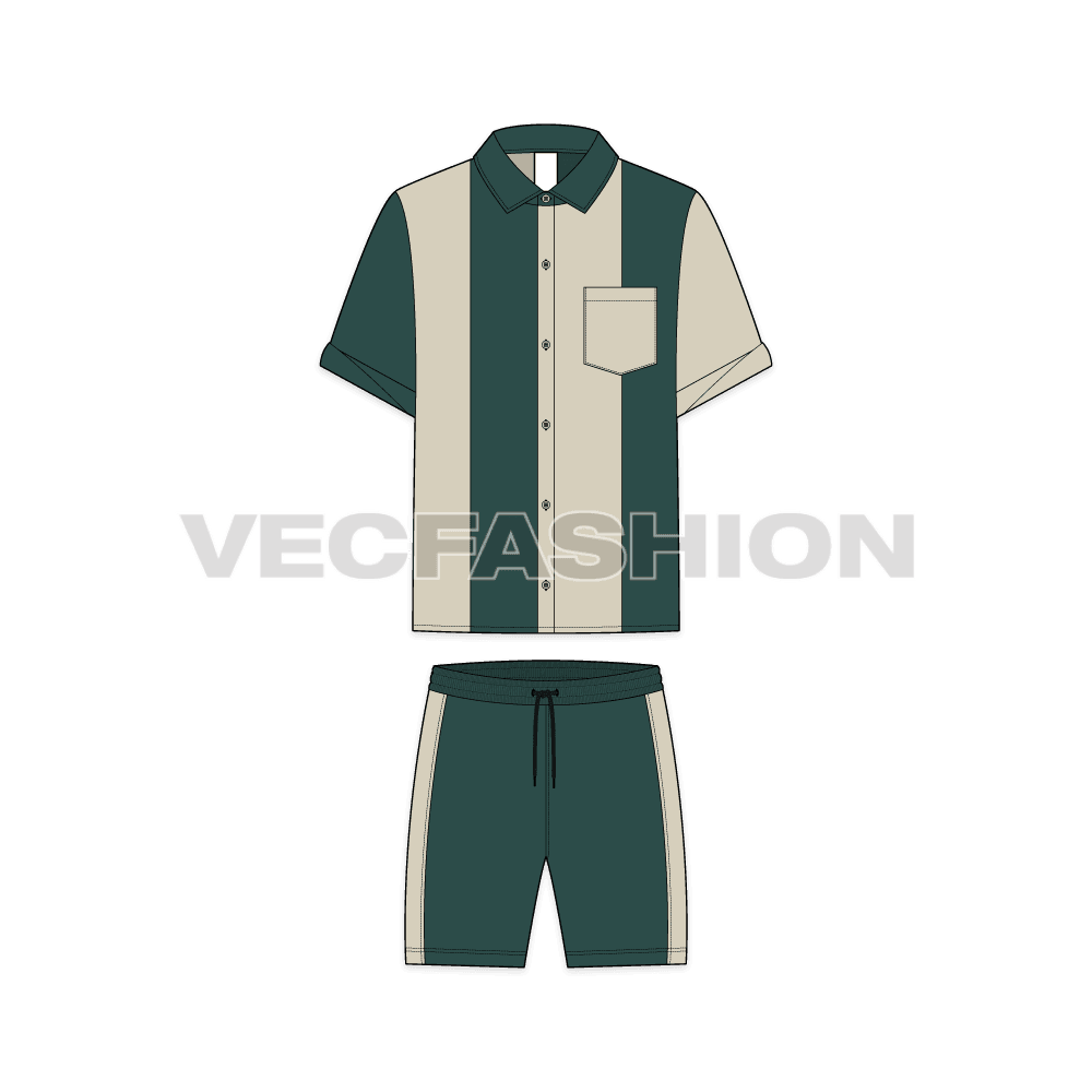 Men Beach Summer Sweatsuit