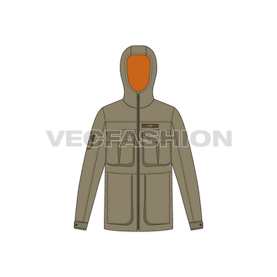 Mens Army Field Jacket front view