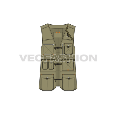 Mens Army Vest