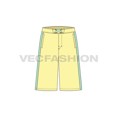 Mens Baggy Board Shorts front view