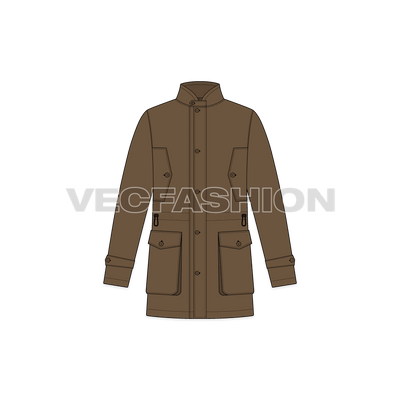 Mens Barbour Jacket front view