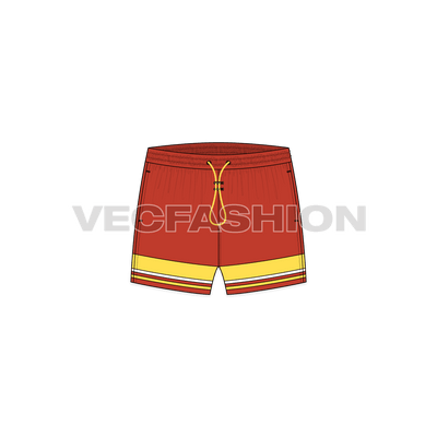 Mens Beach Shorts front view