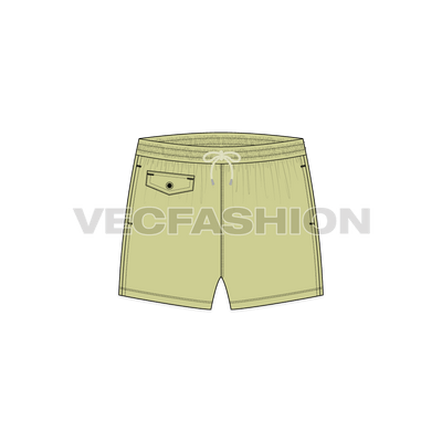 Mens Beach Shorts front view