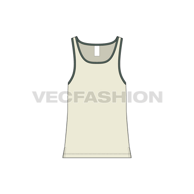 Mens Beach Tank Top front view