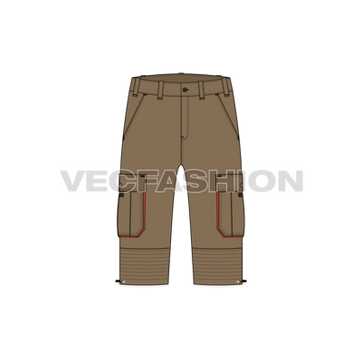 Mens Bermuda Length Cargo Shorts