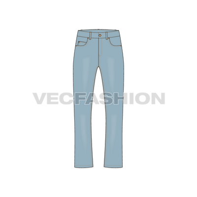 Mens Boot Cut Denim Jeans