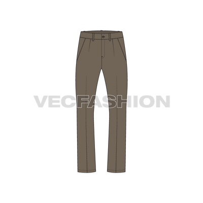 Mens Boot Leg Cotton Pants