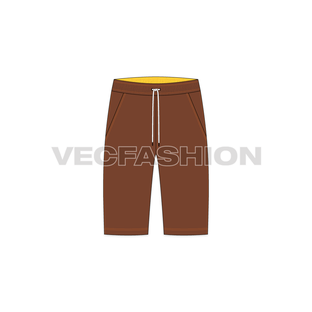 Mens Brown Bermuda Shorts