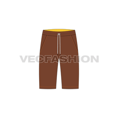 Mens Brown Bermuda Shorts