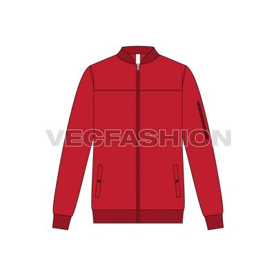 Mens Casual Sport Jacket front view