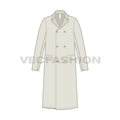 Mens Chesterfield Coat front view