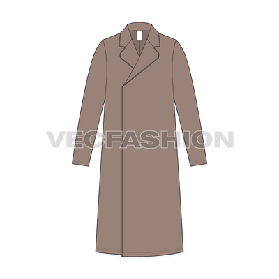 Mens Clutch Coat front view