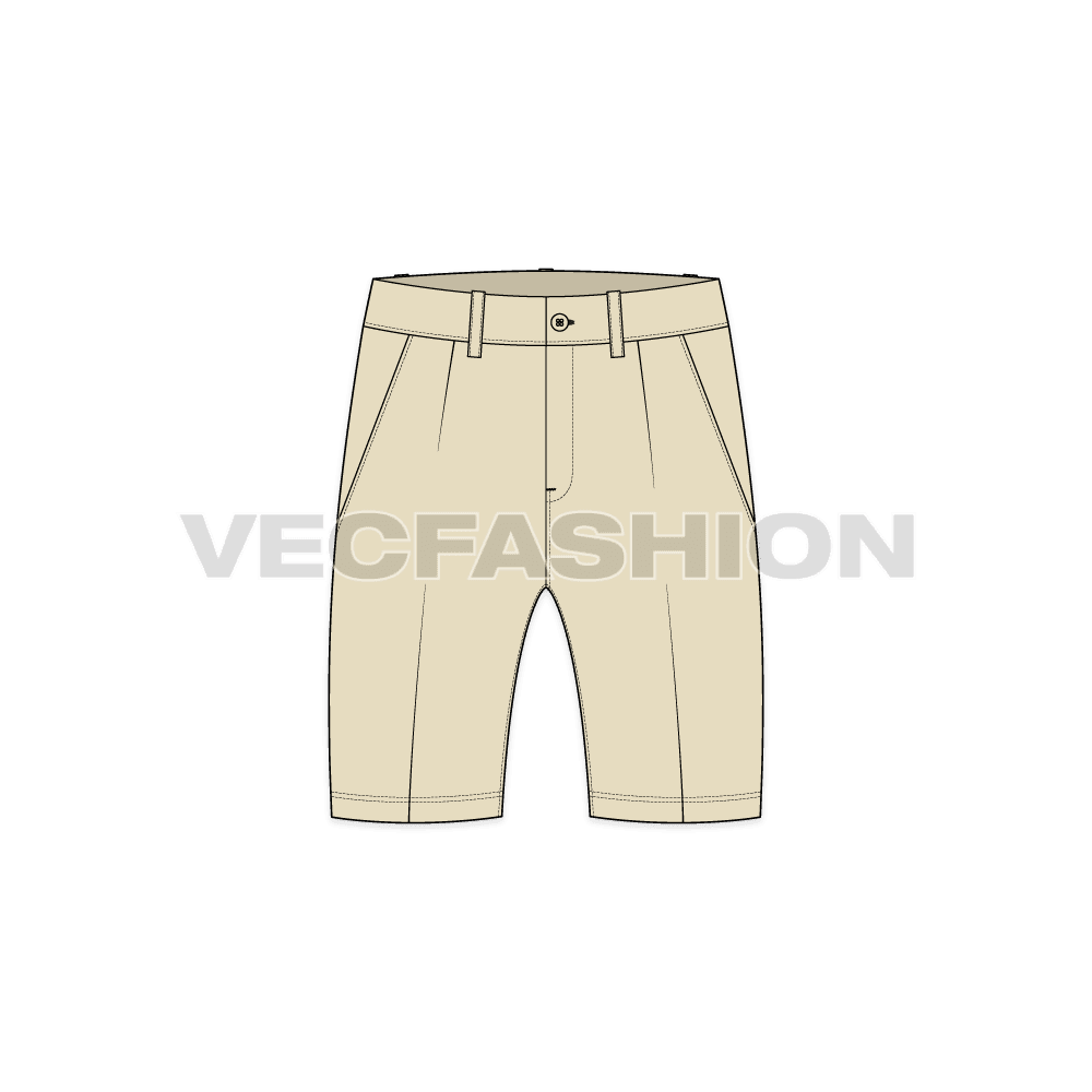 Mens Cotton Shorts Mid-Thigh Length