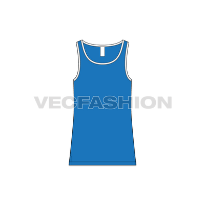 Mens Deep Neck Tank Top