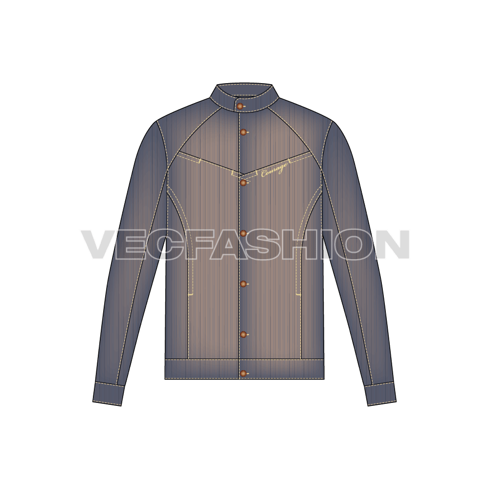 Mens Denim Jacket front view