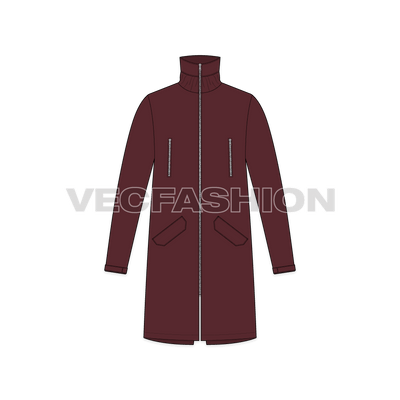 Mens Fish Tail Jacket front view