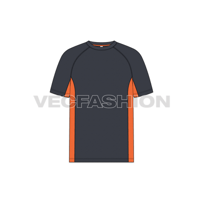 Mens Fitness Sport Shirt Vector Template