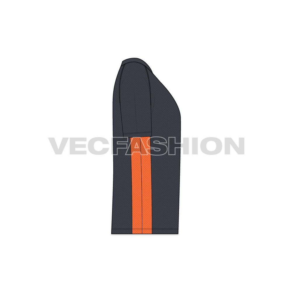 Mens Fitness Sport Shirt Vector Template