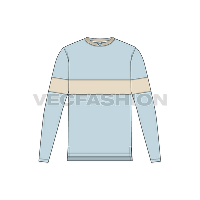 Mens Full Sleeved Round Neck Shirt