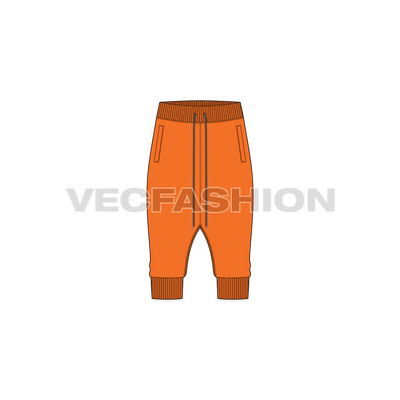 Mens Harem Joggers Below Knee