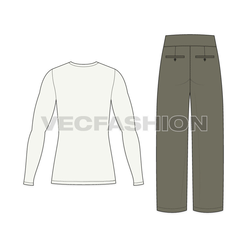 Mens High Waisted Lose Fit Pants
