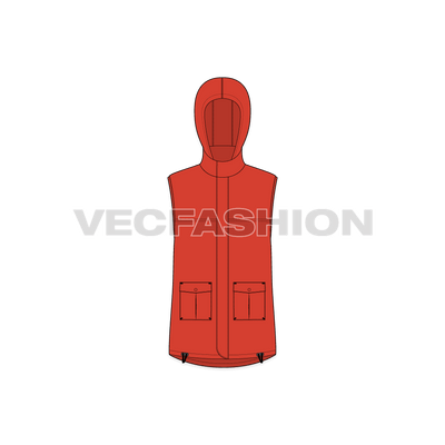 Mens Hooded Vest