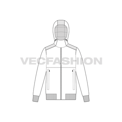 Mens Insulated Windbreaker front view