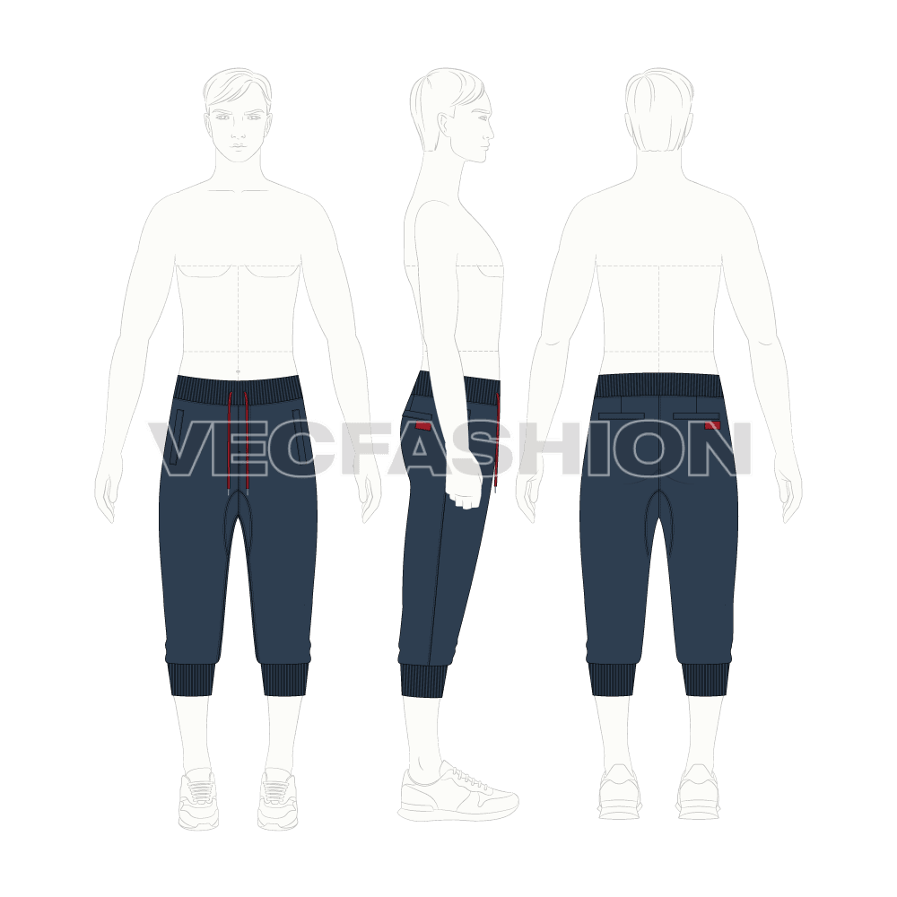 Mens Joggers Calf Length