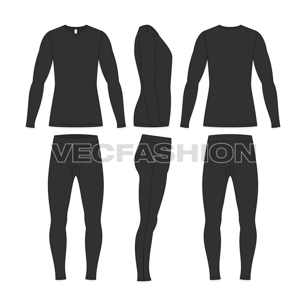 Mens Lycra Compression Set