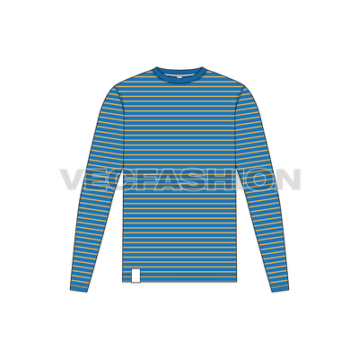 Mens Marine Striped Shirt
