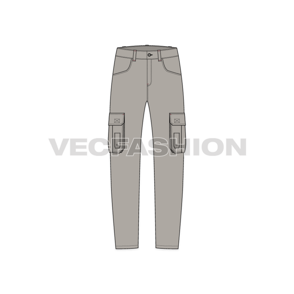 Mens Military Inspired Vector Cargo Pants