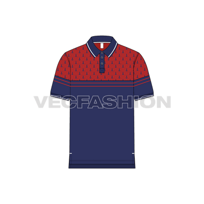 Mens Nautical Polo Shirt