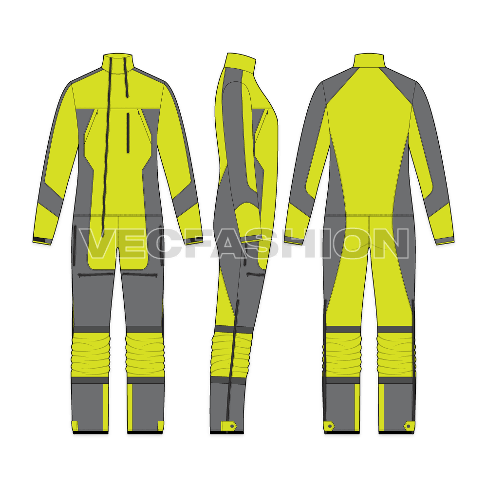 Mens One Piece Ski Suit