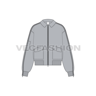 Mens Oversized Bomber Jacket