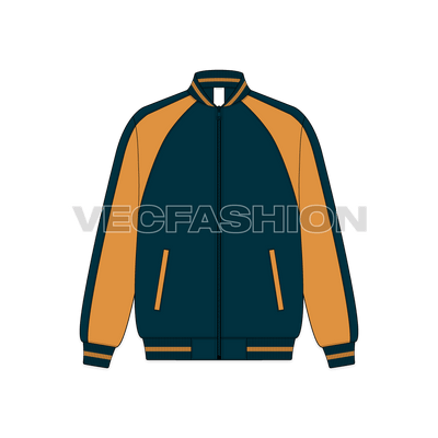 Mens Oversized Running Jacket front view