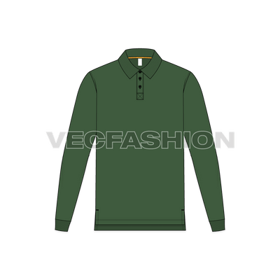 Mens Polo Shirt With Extended