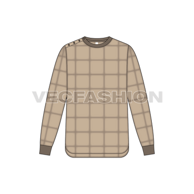 Mens Puffer Sweatshirt