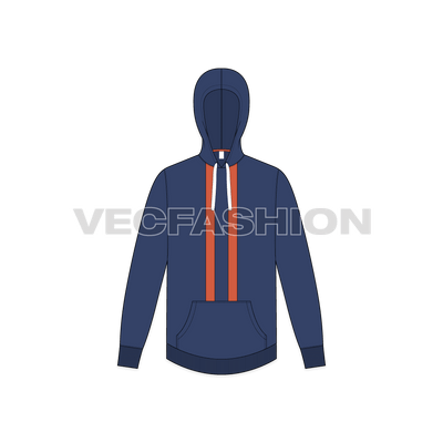 Mens Pullover With Oversized Hood