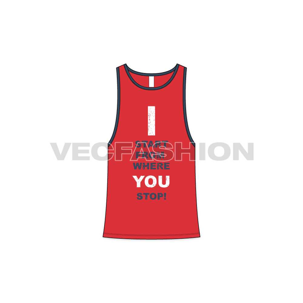 Mens Racerback Tank Top front view